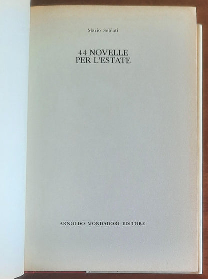 44 novelle per l'estate - di Mario Soldati - Mondadori