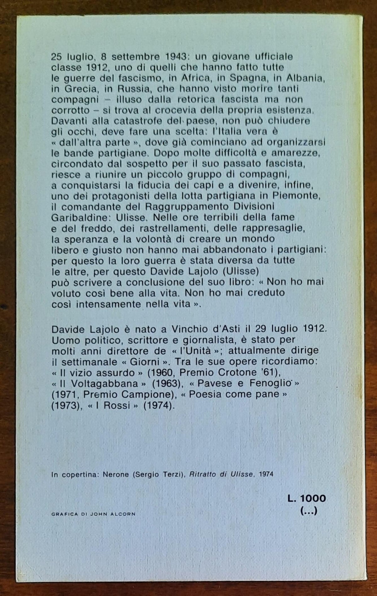 A conquistare la rossa primavera - di Davide Lajolo - B.U.R