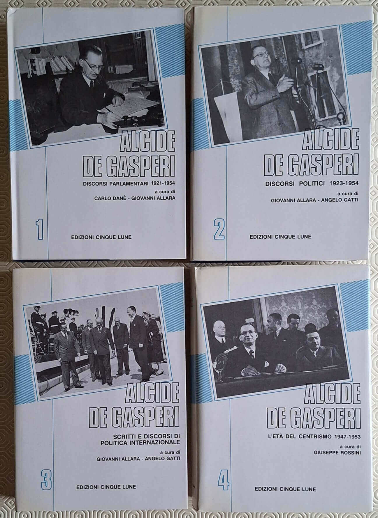 Alcide De Gasperi - in 4 vol. - Edizioni Cinque Lune