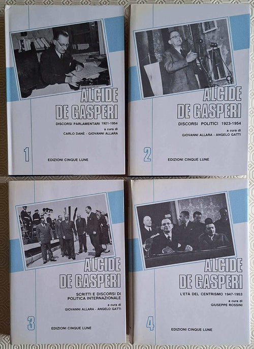 Alcide De Gasperi - in 4 vol. - Edizioni Cinque Lune