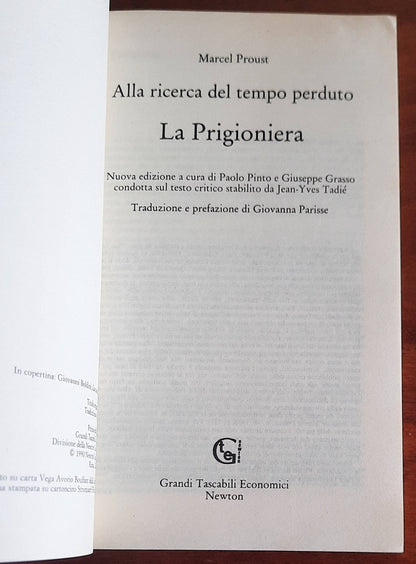 Alla ricerca del tempo perduto. La Prigioniera - Marcel Proust