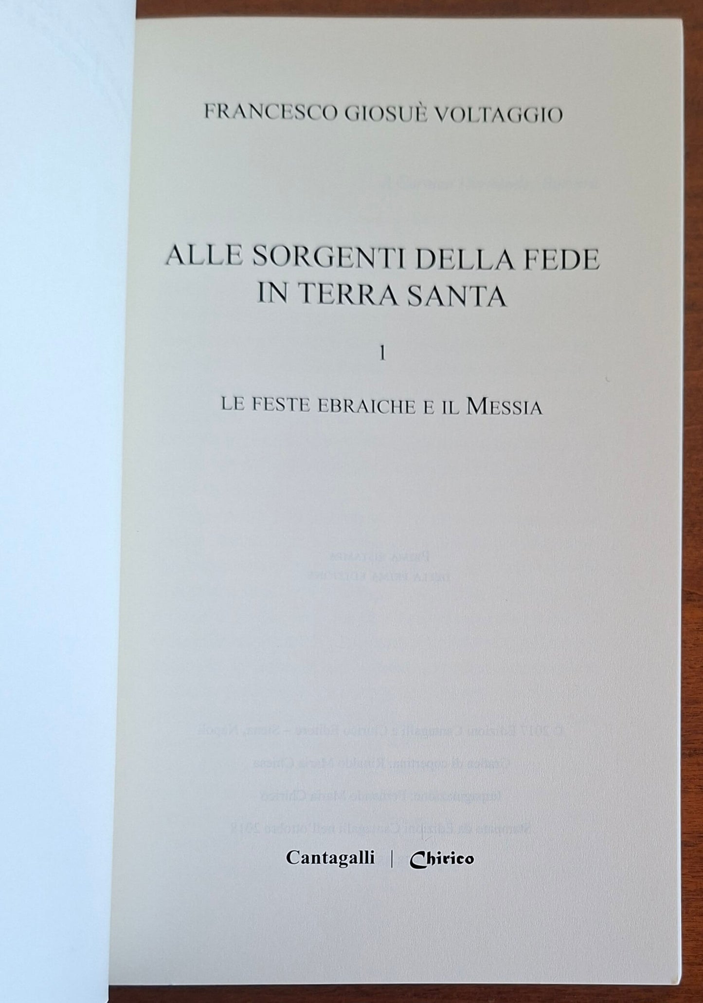 Alle sorgenti della fede in Terrasanta. Le feste ebraiche e il Messia - vol. 1