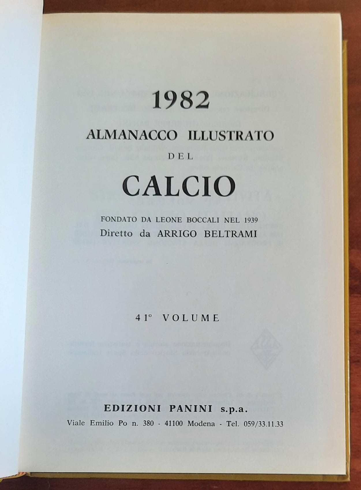 Almanacco illustrato del calcio 1982 - Edizioni Panini