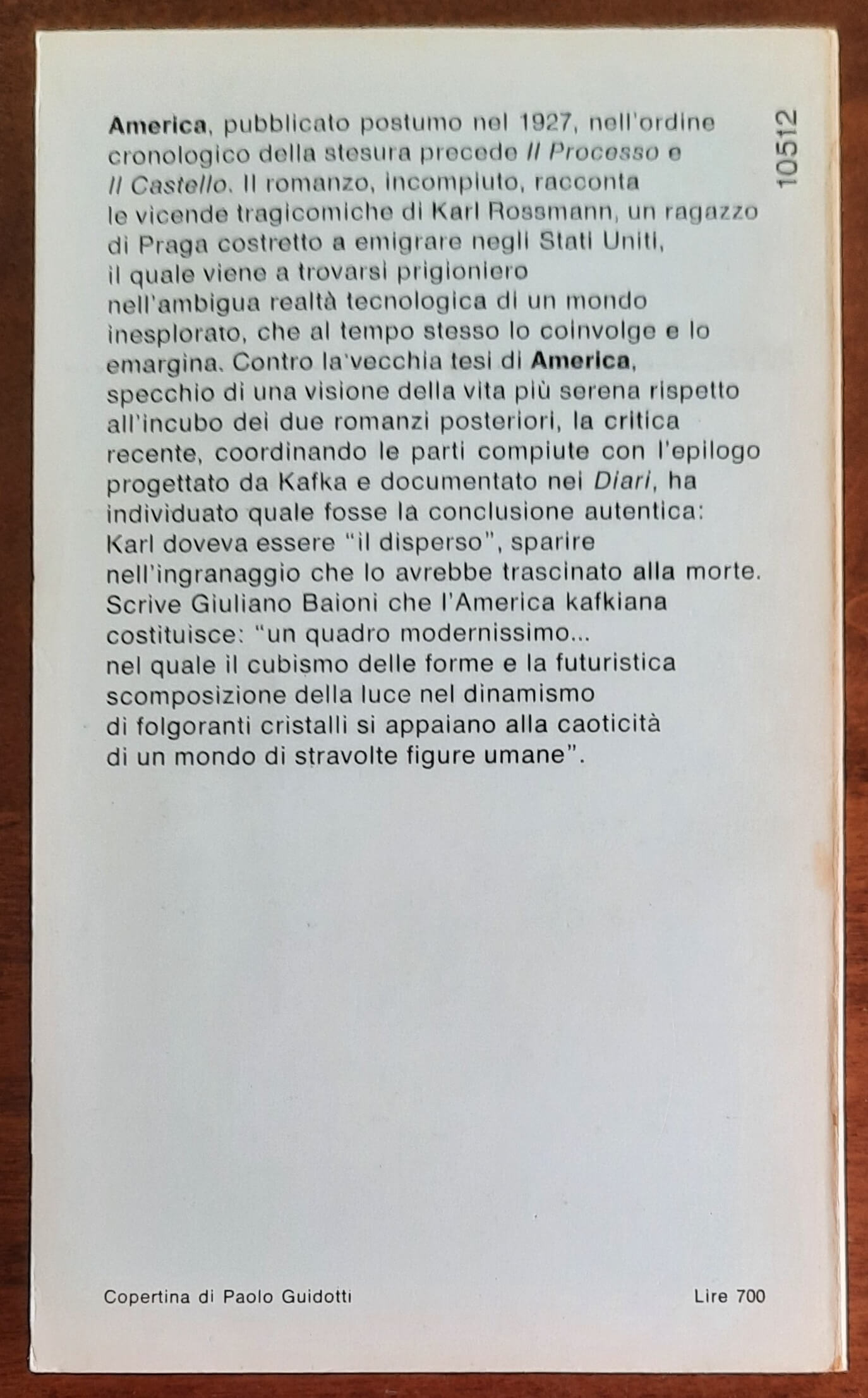 America - di Franz Kafka - Mondadori Oscar