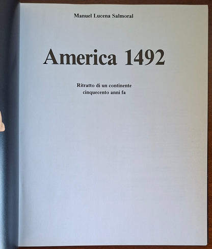 America 1492. Ritratto di un continente cinquecento anni fa
