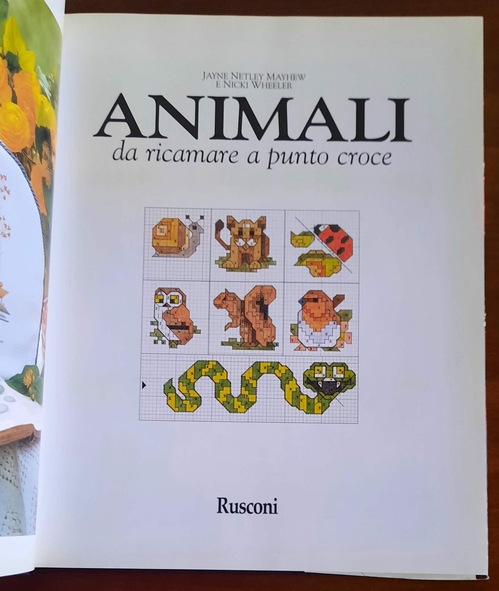 Animali da ricamare a punto croce - Rusconi