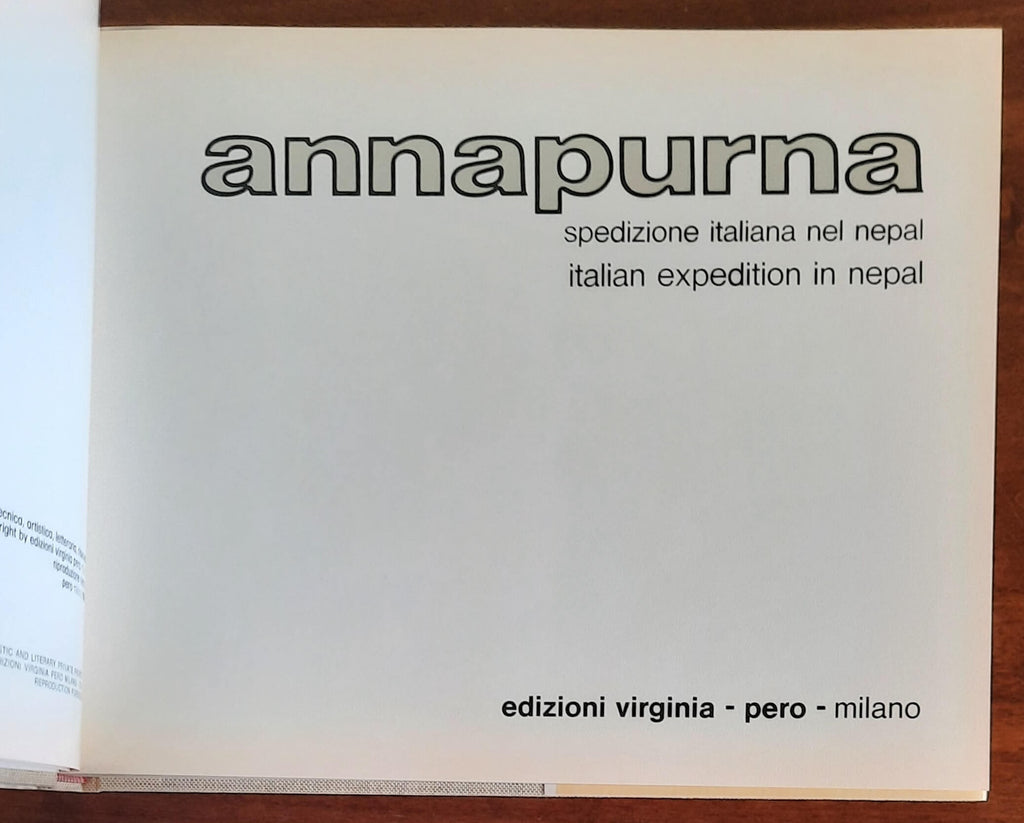 Annapurna spedizione italiana nel Nepal - Libreria Biellese