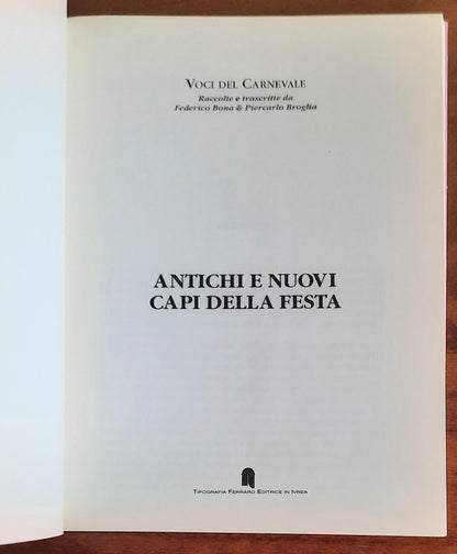 Antichi e Nuovi Capi della Festa - Voci del Carnevale - vol. VI