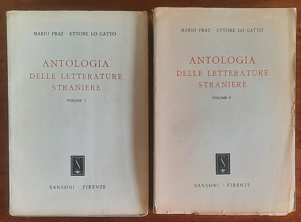 Antologia delle letterature straniere - 2 vol. - Sansoni - 1947-1948