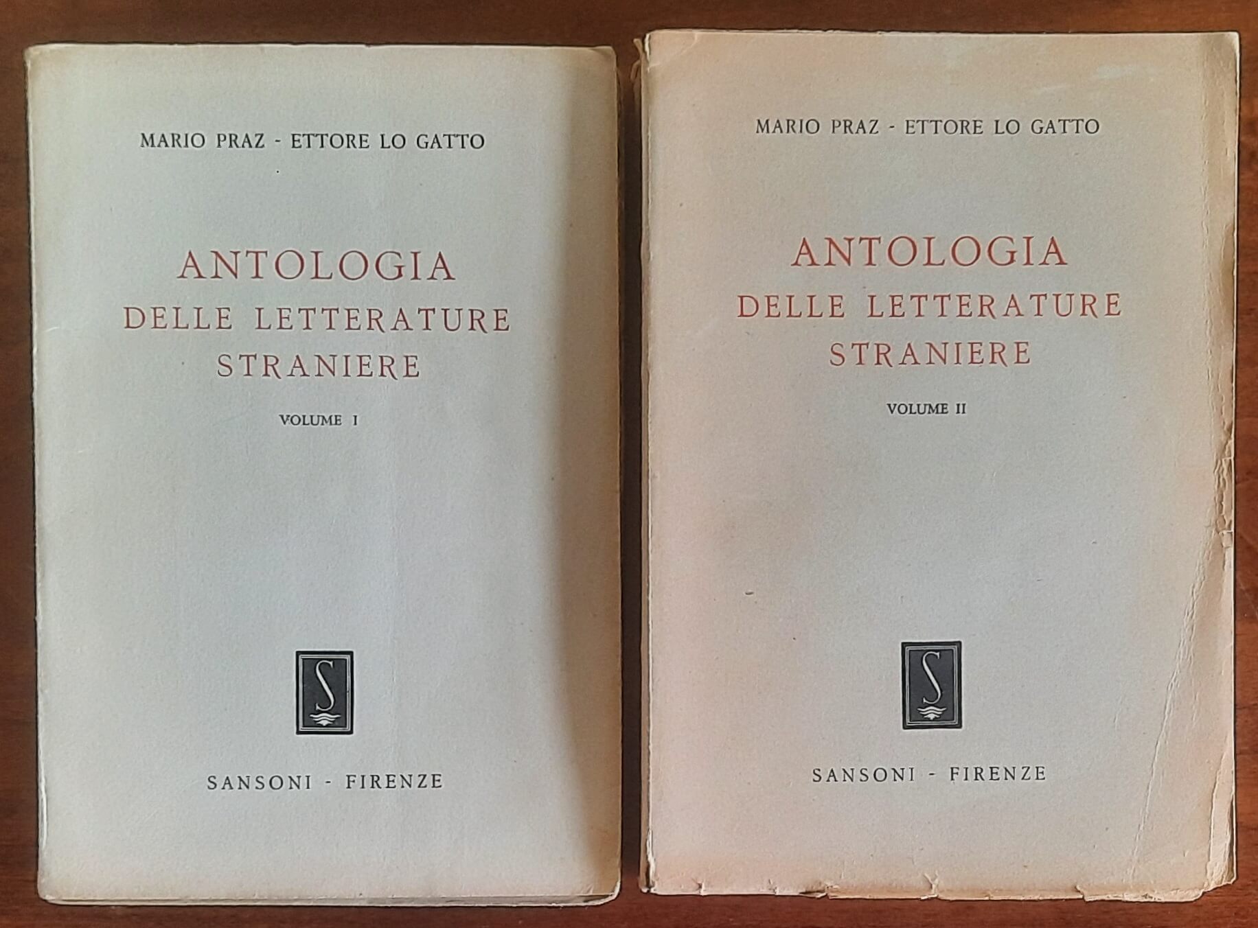 Antologia delle letterature straniere - 2 vol. - Sansoni - 1947-1948