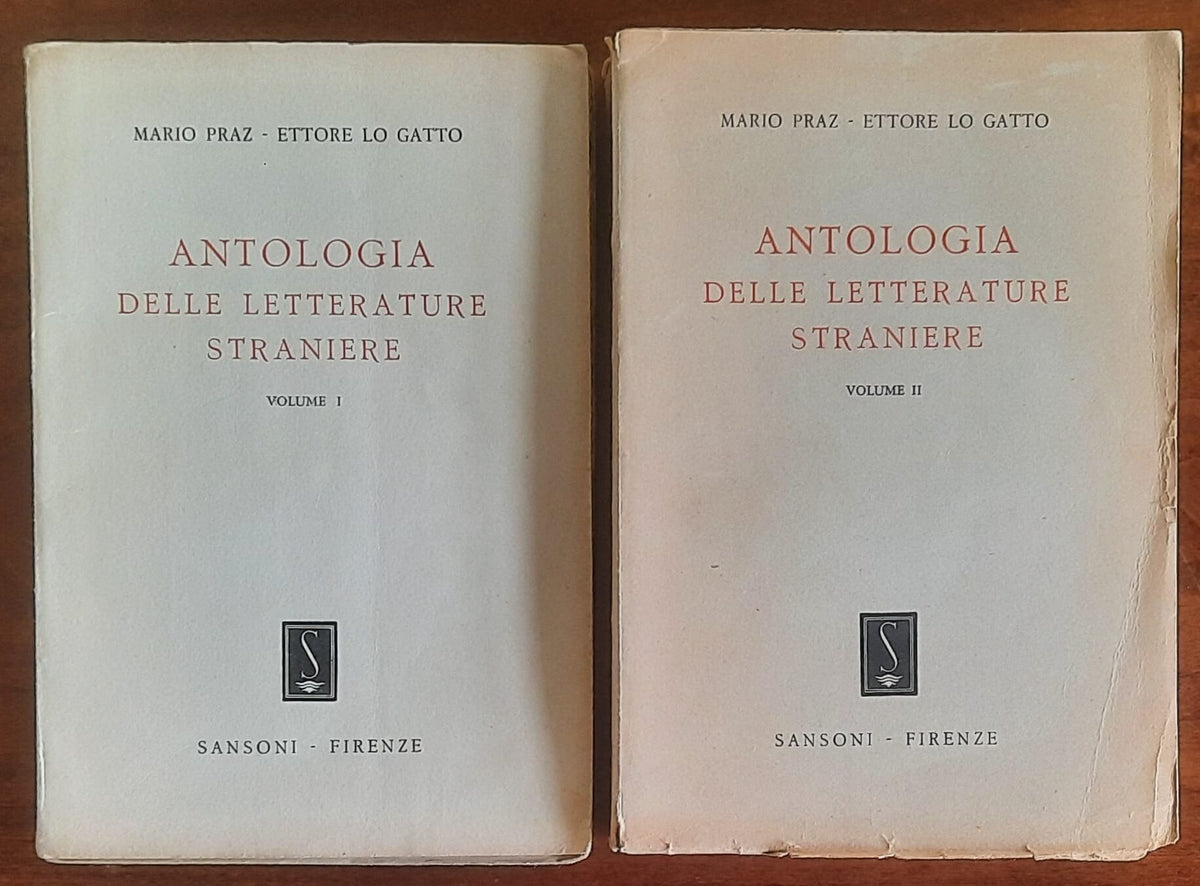 Antologia delle letterature straniere - 2 vol. - Sansoni - 1947-1948