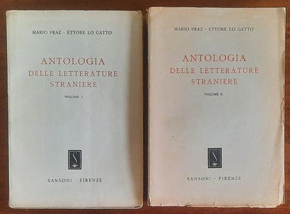 Antologia delle letterature straniere - 2 vol. - Sansoni - 1947-1948