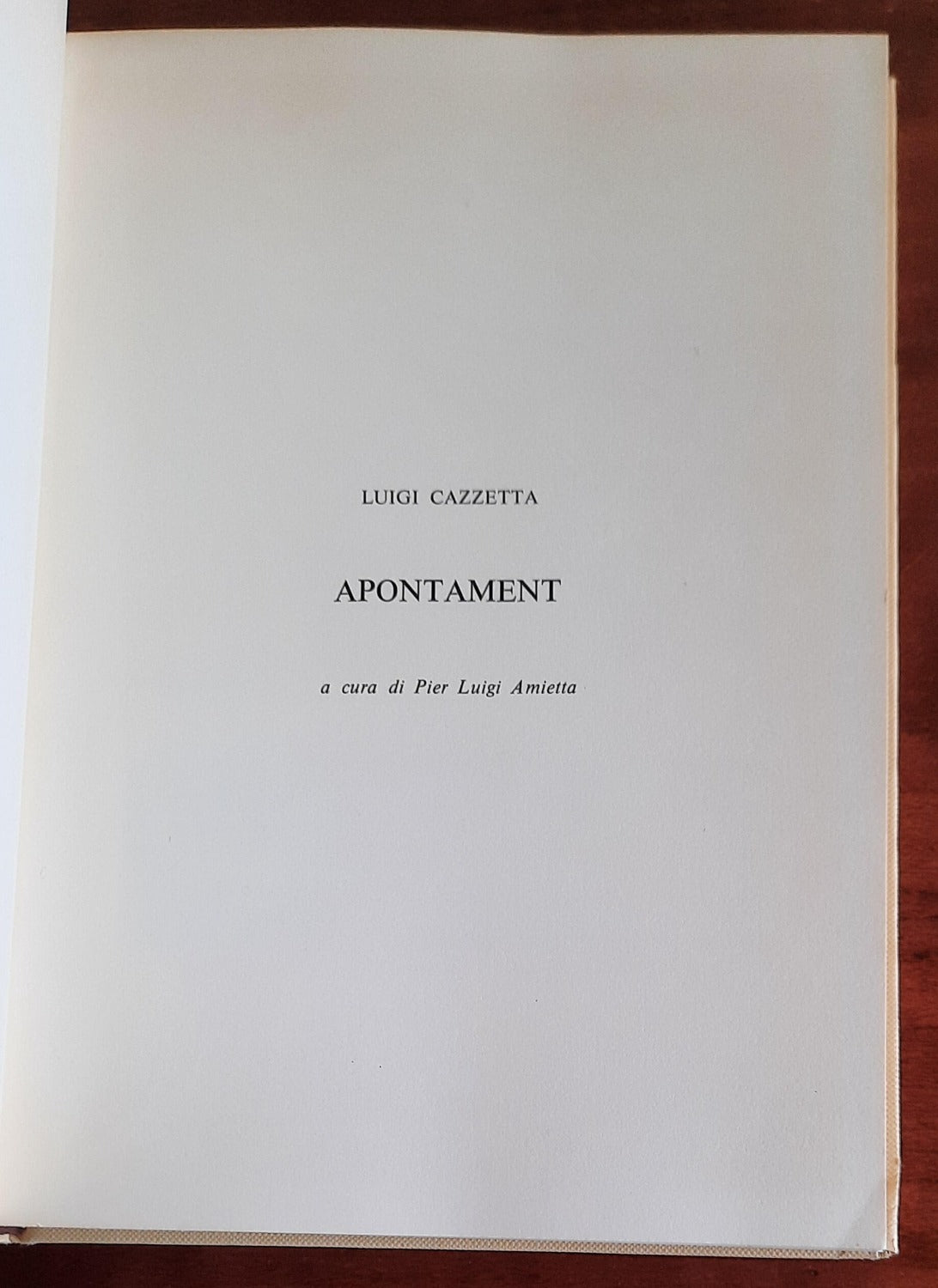 Apontament - di Luigi Cazzetta