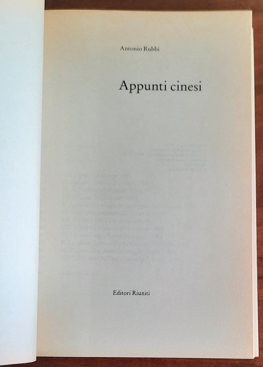 Appunti cinesi - di Antonio Rubbi
