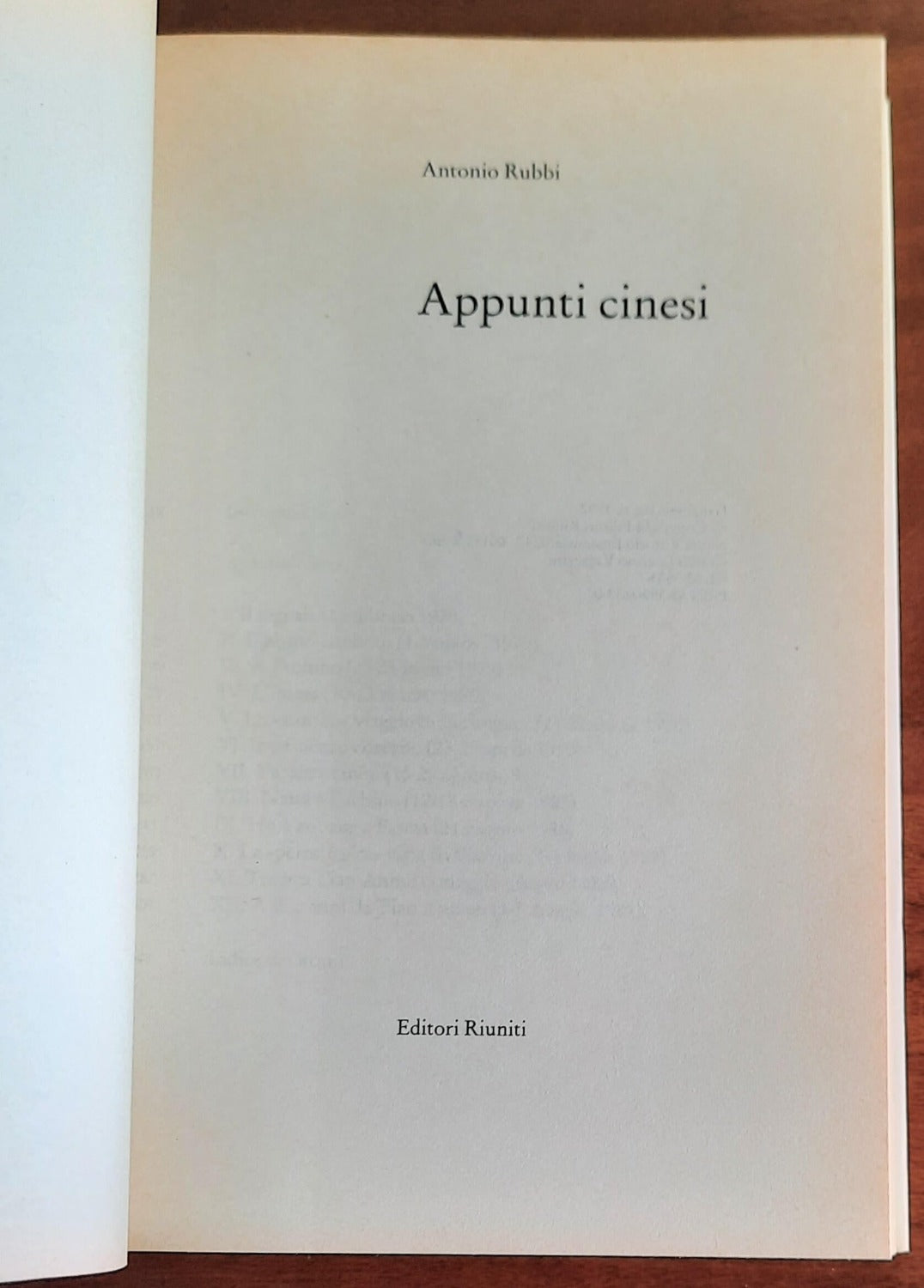 Appunti cinesi - di Antonio Rubbi