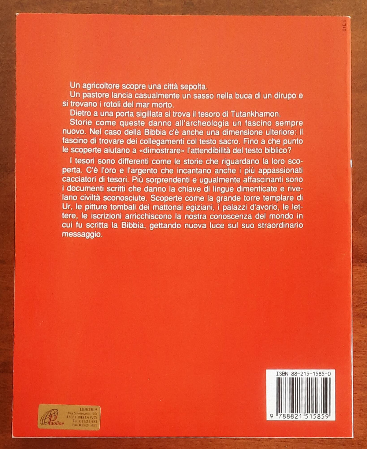 Archeologia e Bibbia - di Alan Millard - Edizioni San Paolo