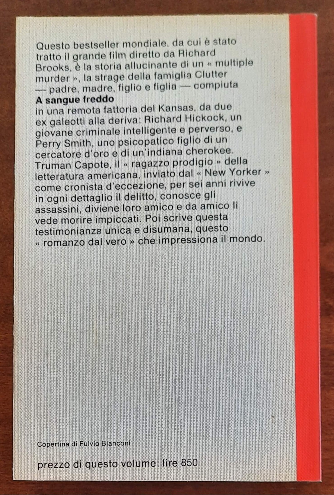 A sangue freddo - di Truman Capote - Garzanti