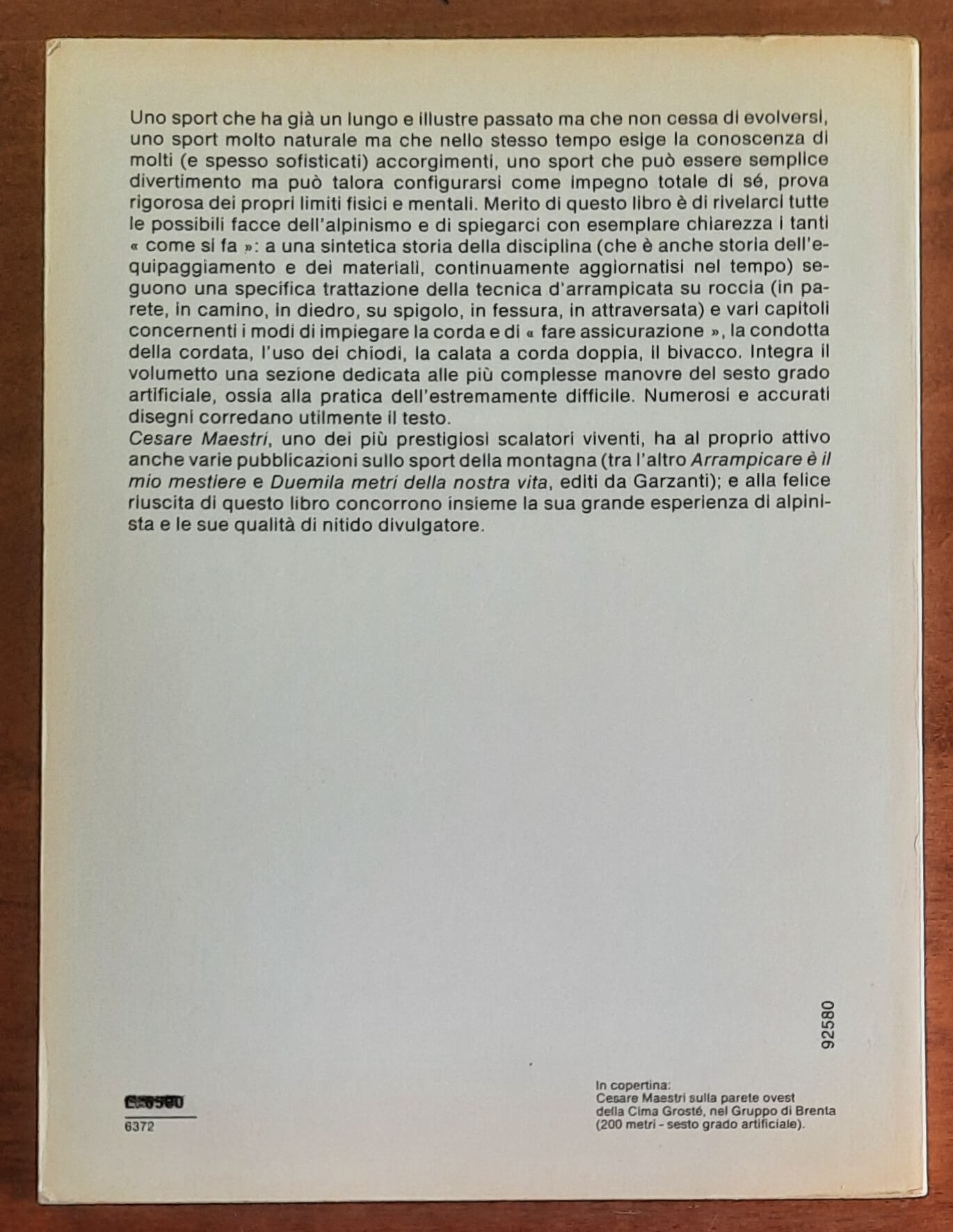 A scuola di roccia - di Cesare Maestri - Vallardi