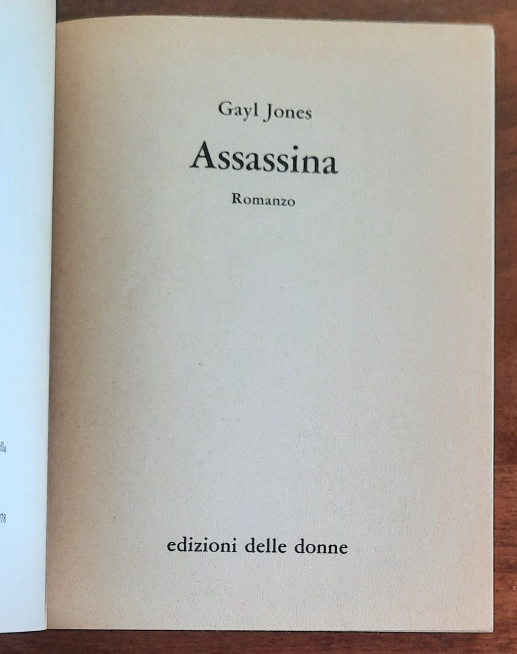 Assassina - di Gayl Jones