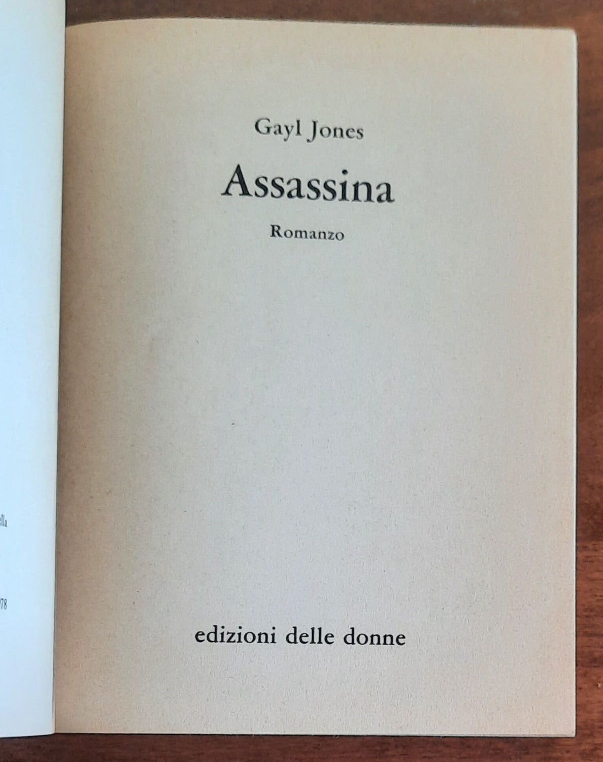 Assassina - di Gayl Jones