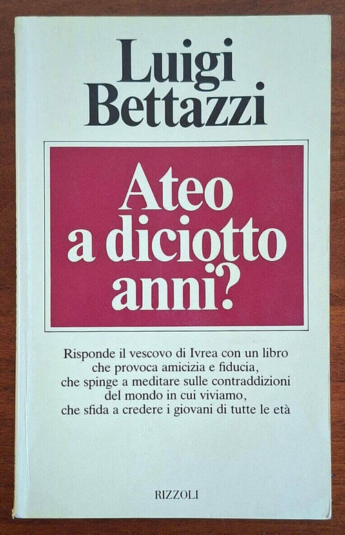 Ateo a diciotto anni? Risponde il vescovo di Ivrea