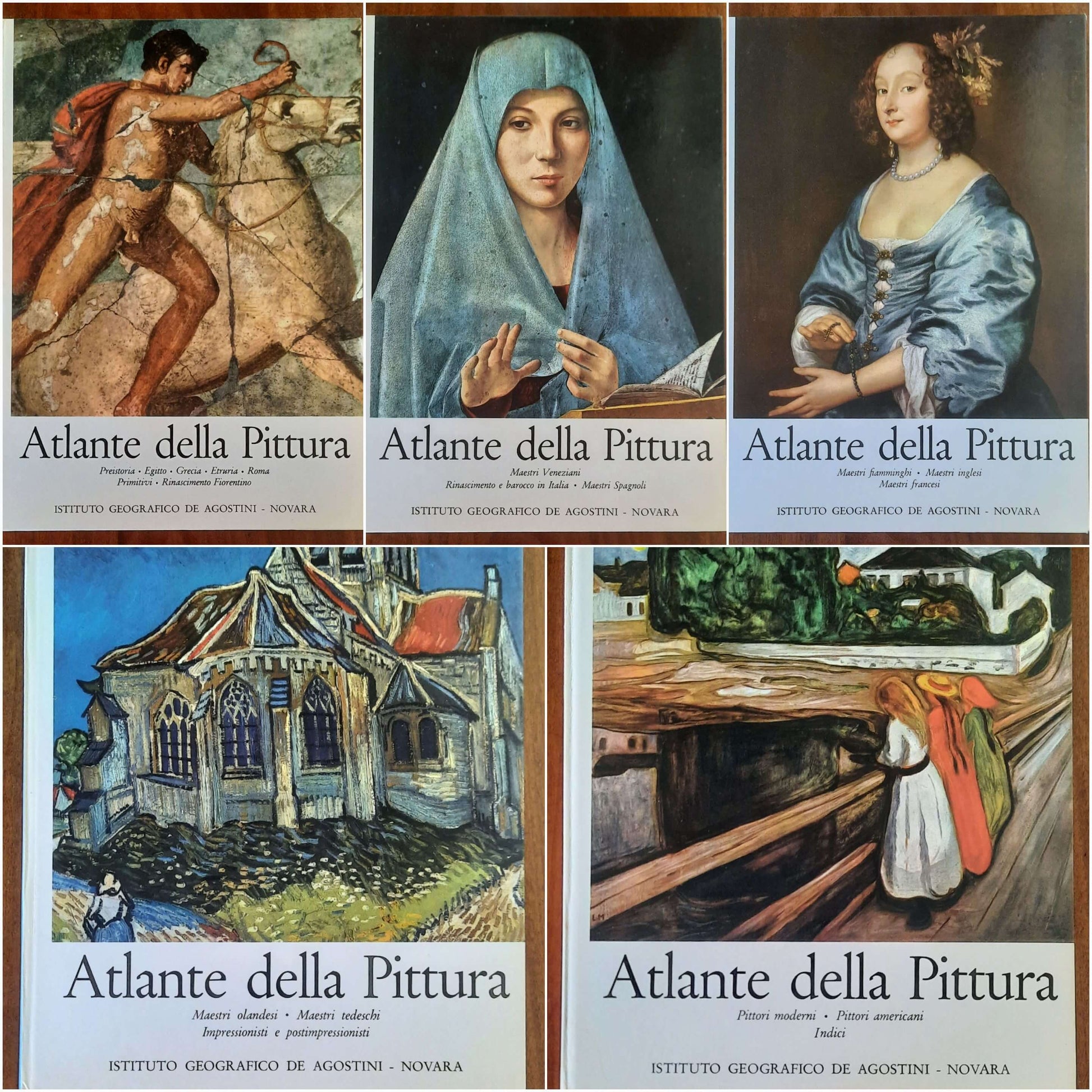 Atlante della pittura - in 5 volumi - De Agostini
