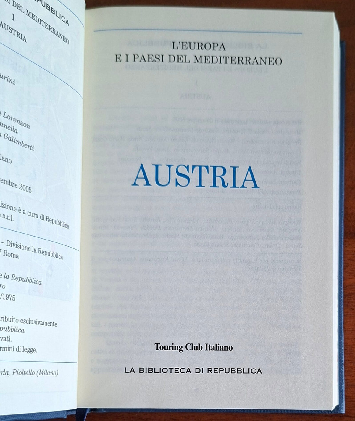Austria - Touring Club Italiano - La Biblioteca Di Repubblica