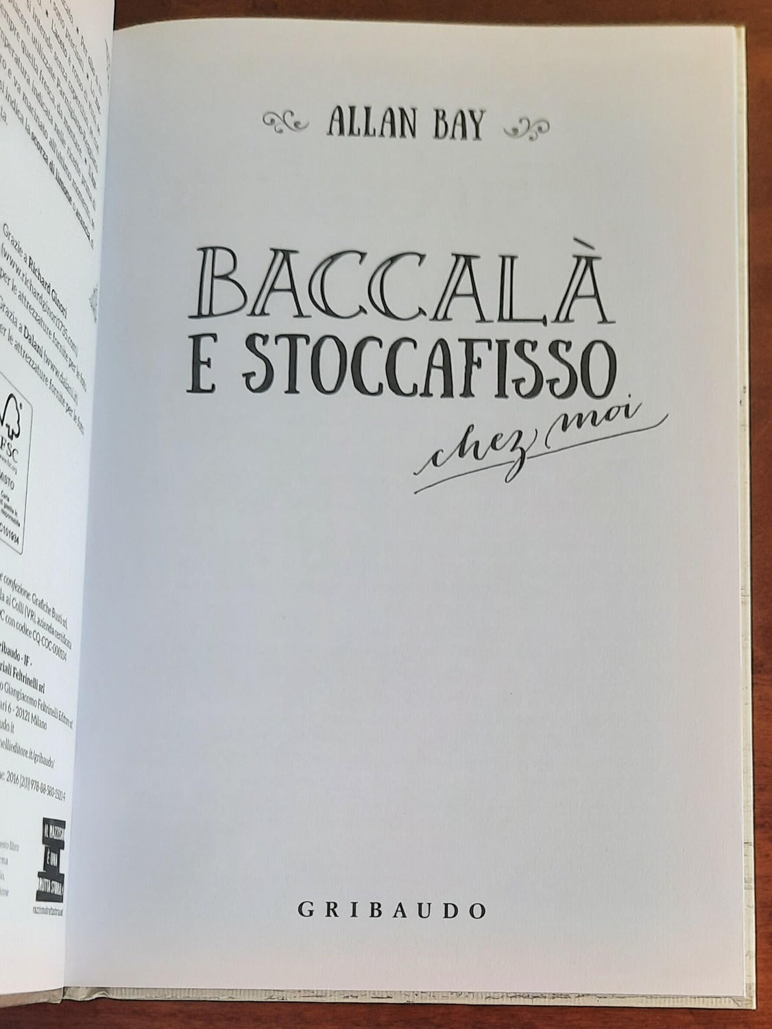 Baccalà e stoccafisso chez moi - Gribaudo