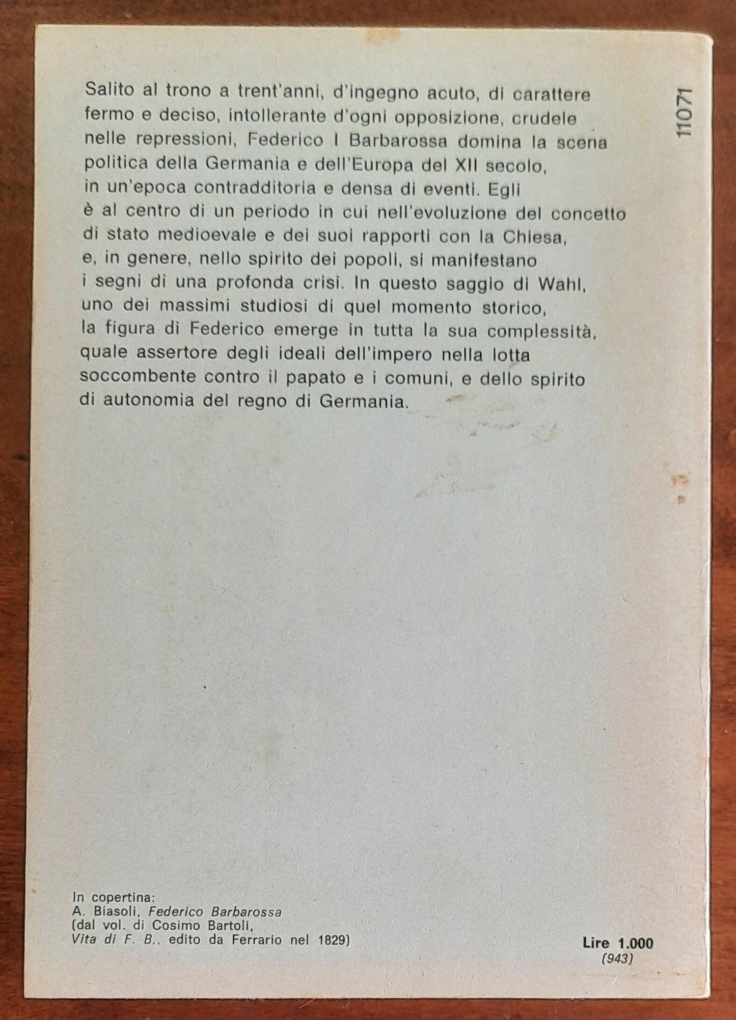 Barbarossa - di Rudolph Wahl - Mondadori Oscar