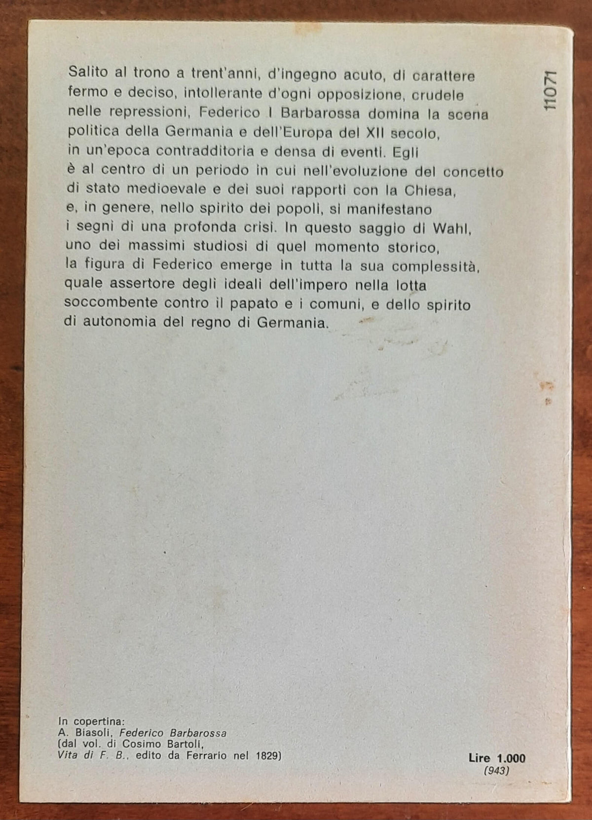 Barbarossa - di Rudolph Wahl - Mondadori Oscar