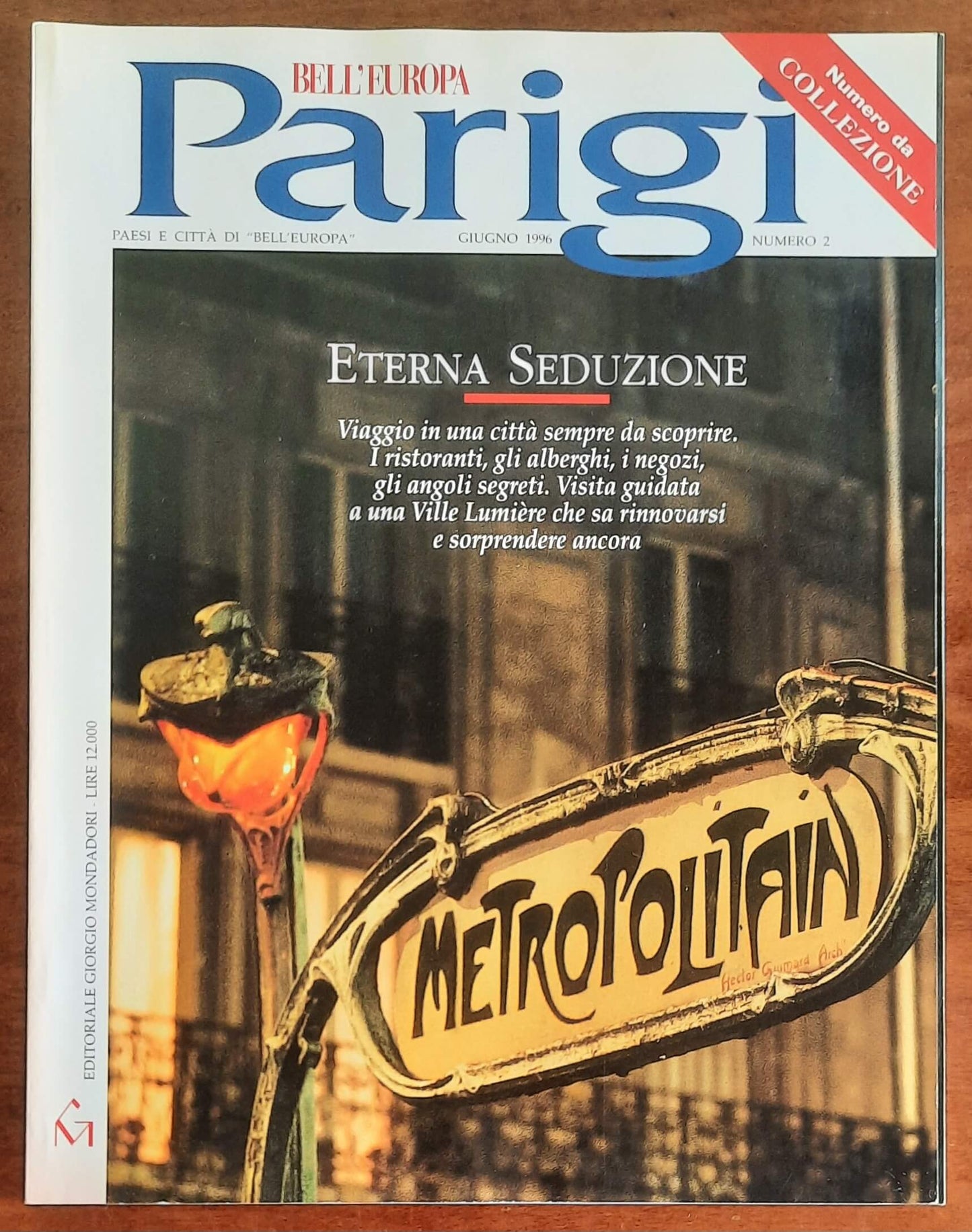 Bell’Europa - n. 2 giugno 1996 - numero da collezione - Parigi - Mondadori