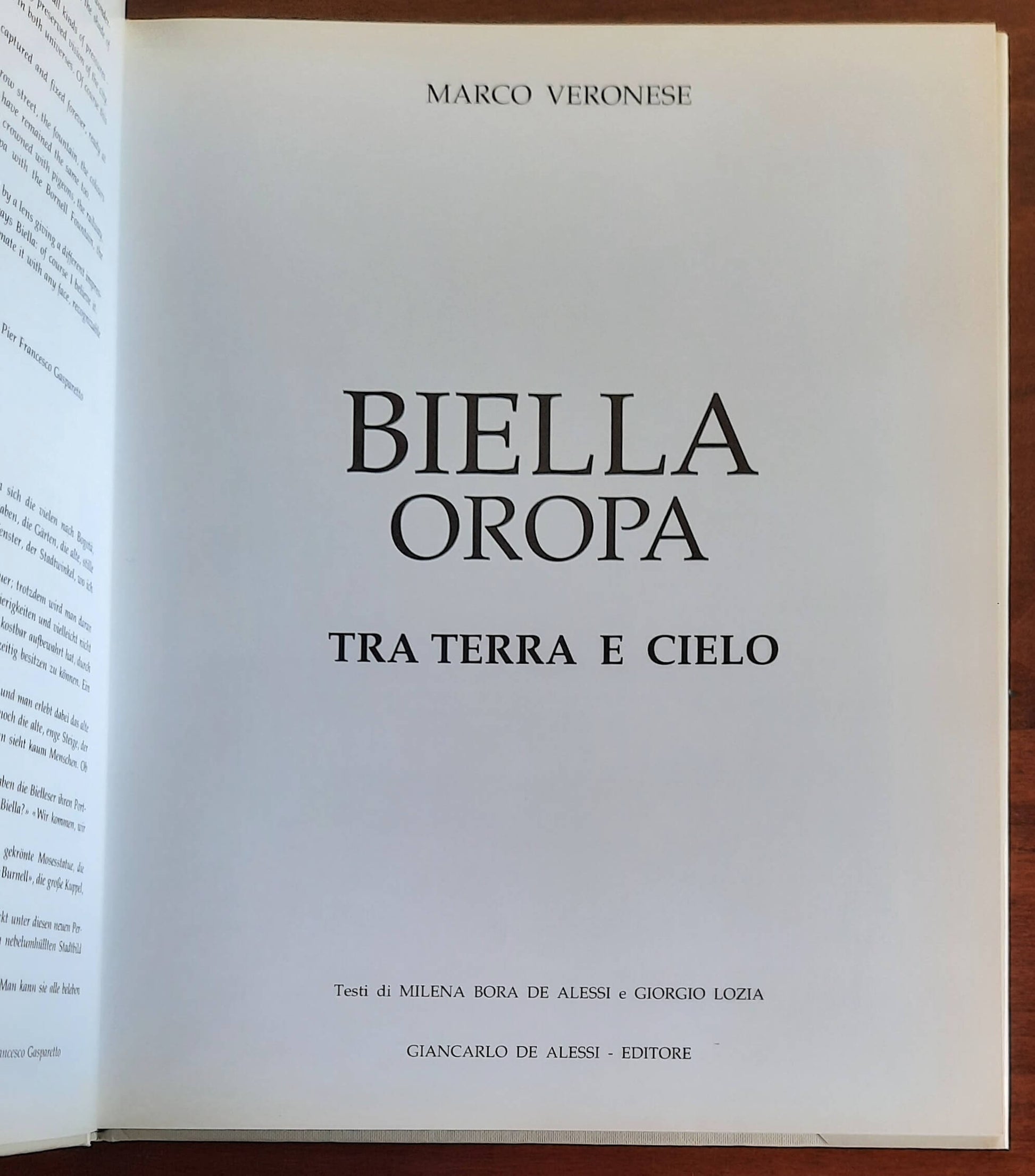 Biella Oropa. Tra terra e cielo - di Marco Veronese - De Alessi Editore
