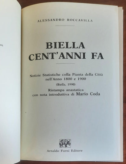 Biella cent'anni fa (1800-1900) - Alessandro Roccavilla - Arnaldo Forni Editore