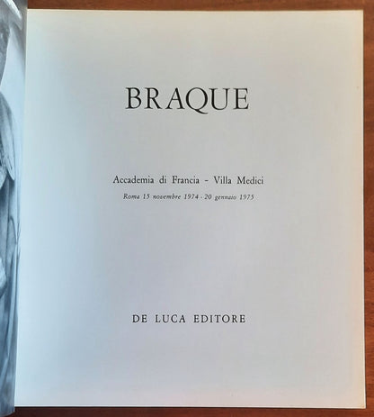 Braque - di Jean Leymarie - De Luca Editore