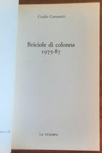 Briciole di colonna 1975-87 - Guido Ceronetti - La Stampa