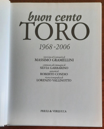 Buon cento Toro vol.2 - 1968 - 2006 - Priuli & Verlucca