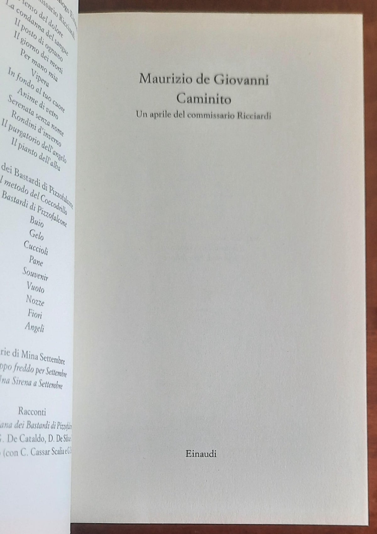 Caminito. Un aprile del commissario Ricciardi - di Maurizio De Giovanni