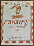 Canaveuj (Rime piemonteise) - di Giuseppe Riva - Tipografia Ferraro