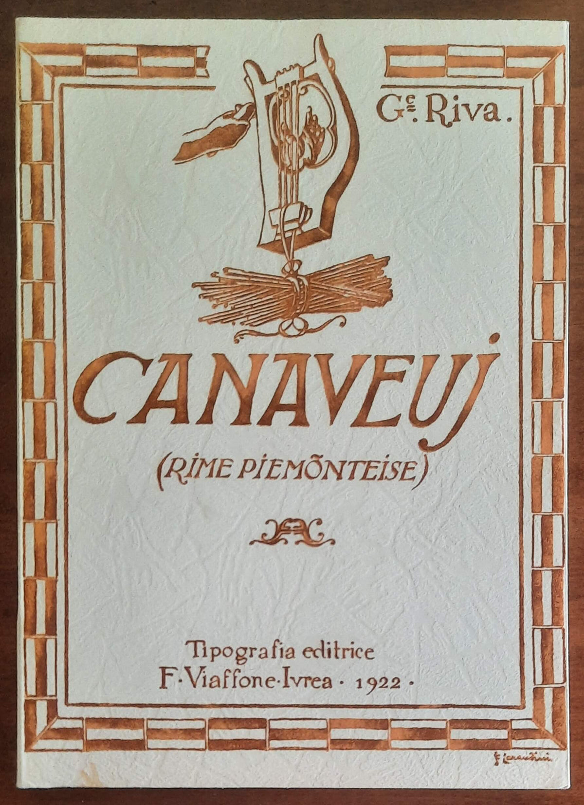 Canaveuj (Rime piemonteise) - di Giuseppe Riva - Tipografia Ferraro