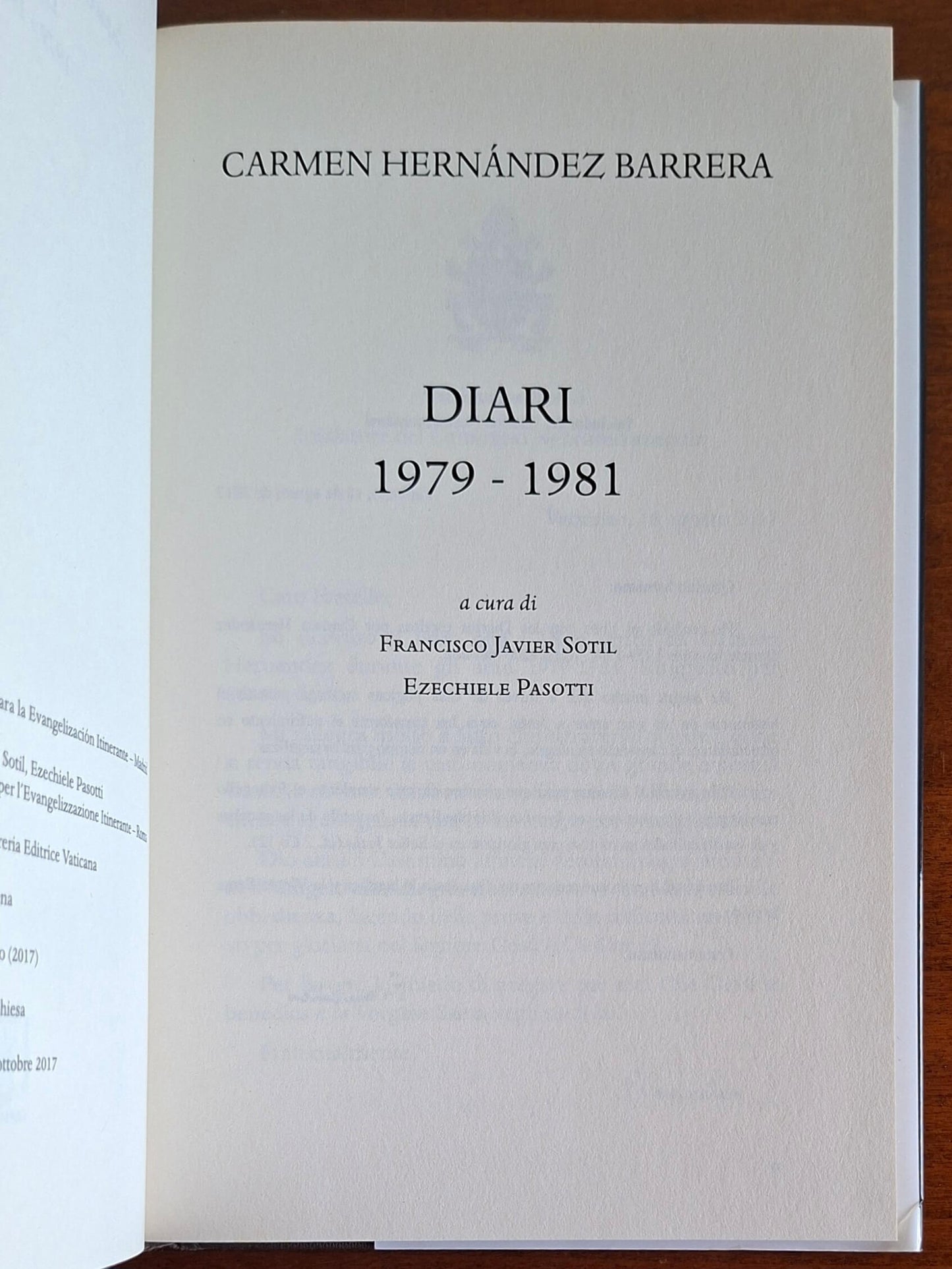 Carmen Hernandez Barrera: Diari (1979-1981) - Cantagalli