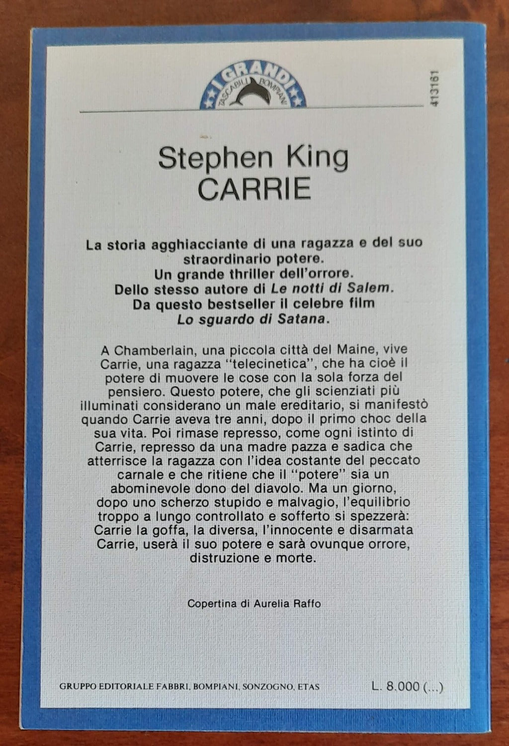 Carrie - di Stephen King - Bompiani - Libreria Biellese