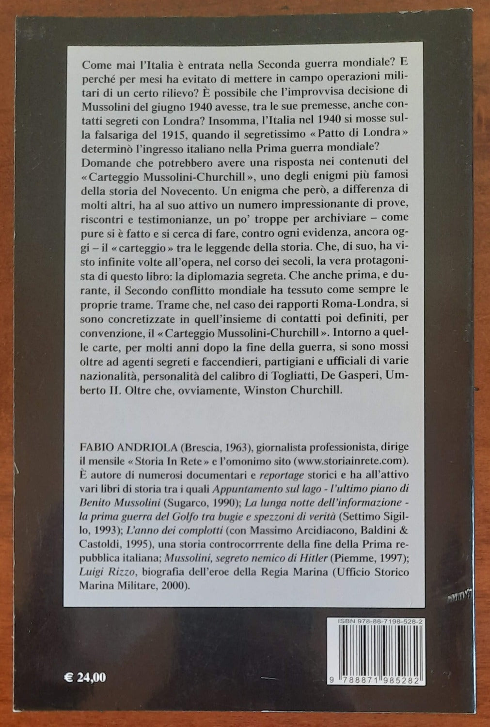 Carteggio segreto Churchill Mussolini - Libreria Biellese