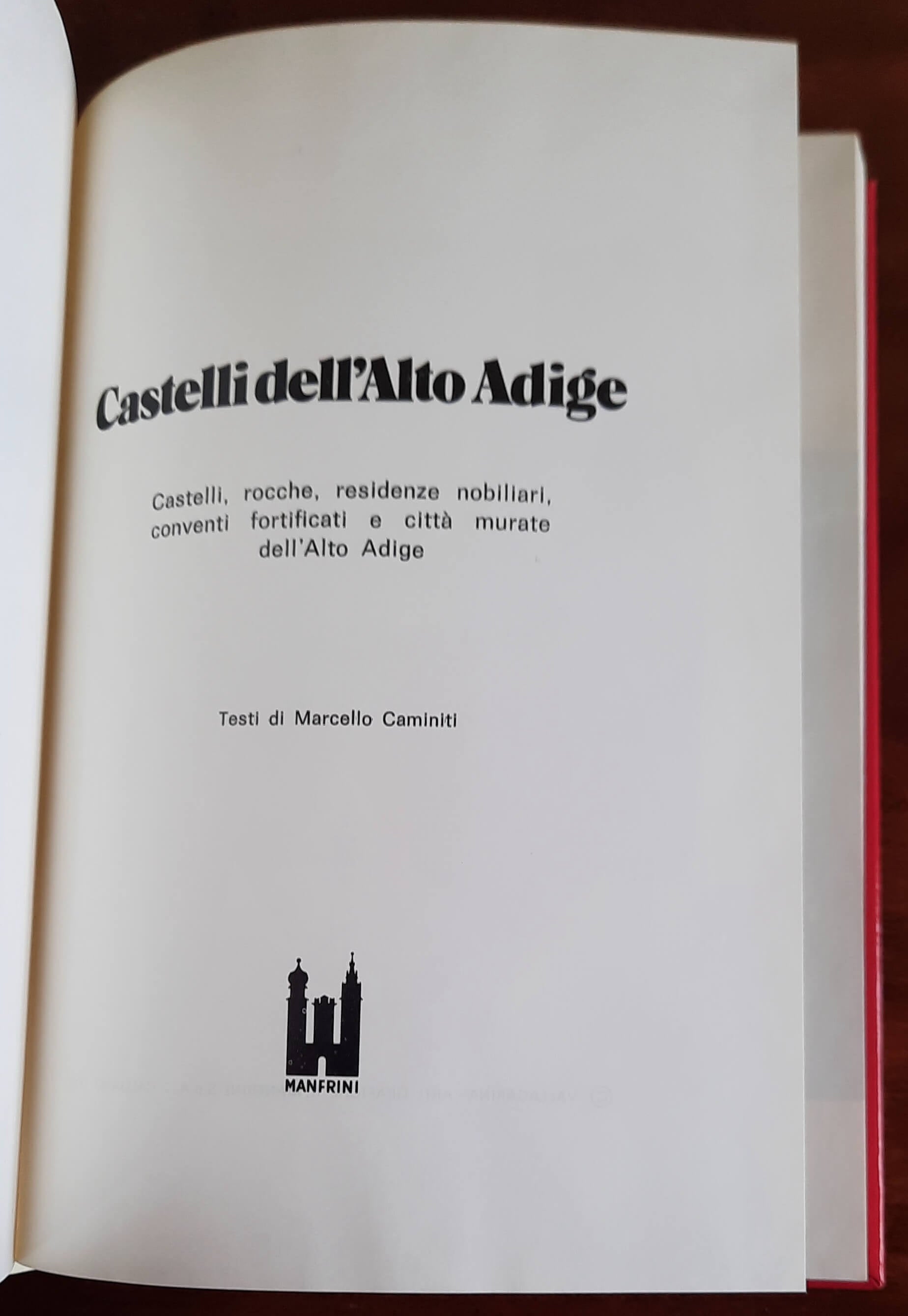Castelli dell’Alto Adige. Castelli, rocche, residenze nobiliari, conventi fortificati e città murate dell’Alto Adige