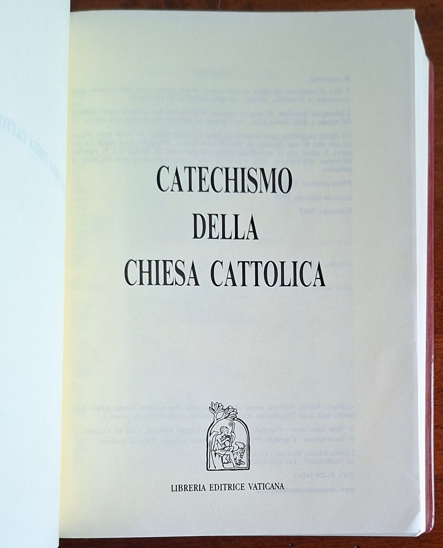 Catechismo della Chiesa Cattolica - Libreria Editrice Vaticana - 2005