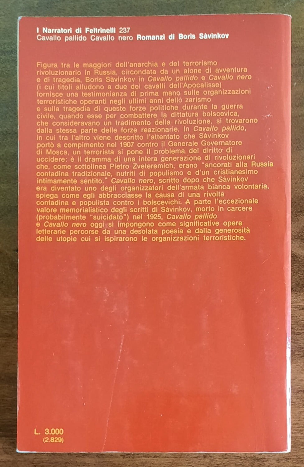 Cavallo pallido. Cavallo nero - Feltrinelli - 1976