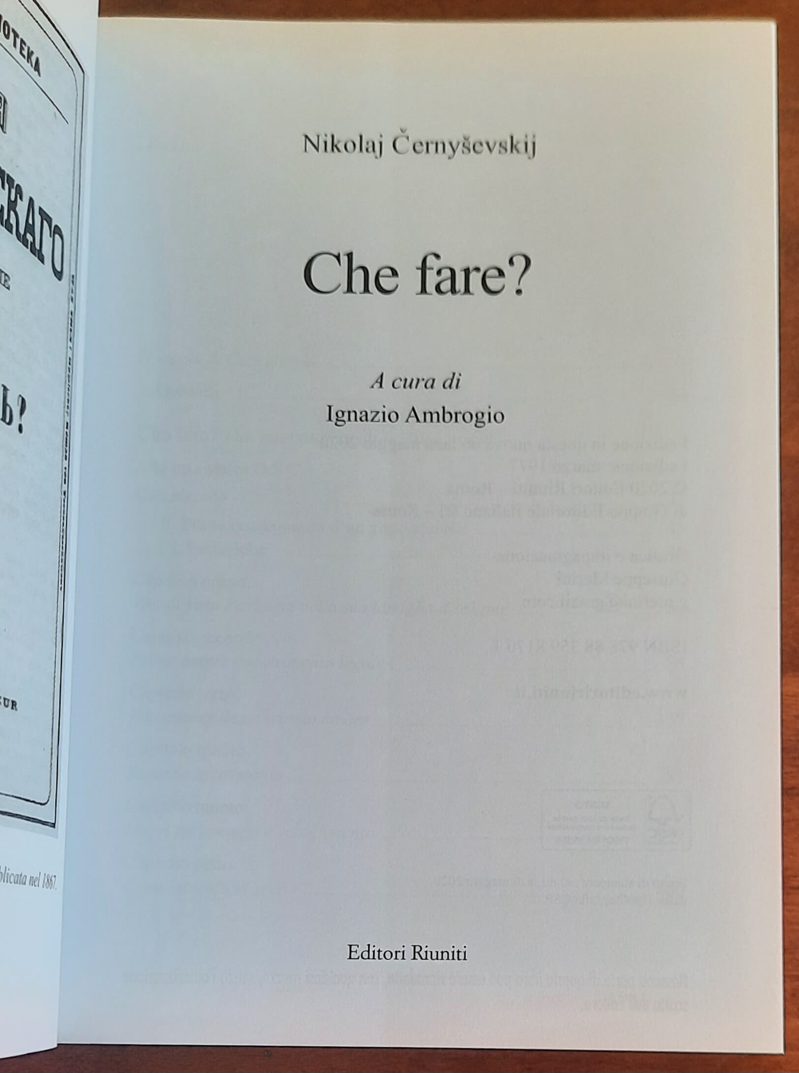 Che fare - di Nikolaj G. Cernysevskij