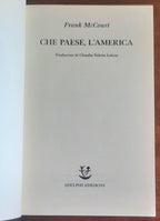 Che paese, l’America - di Frank Mccourt - Adelphi