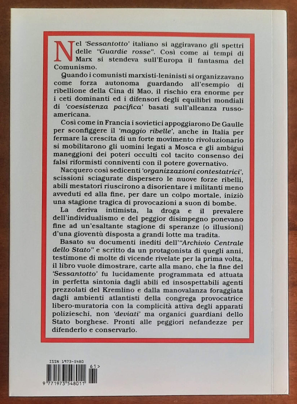 Chi ha sconfitto il Sessantotto. L’alleanza segreta fra sovietici e poteri occulti contro i giovani rivoluzionari