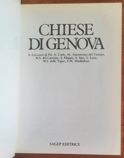 Chiese di Genova - in due vol. - Sagep Editrice