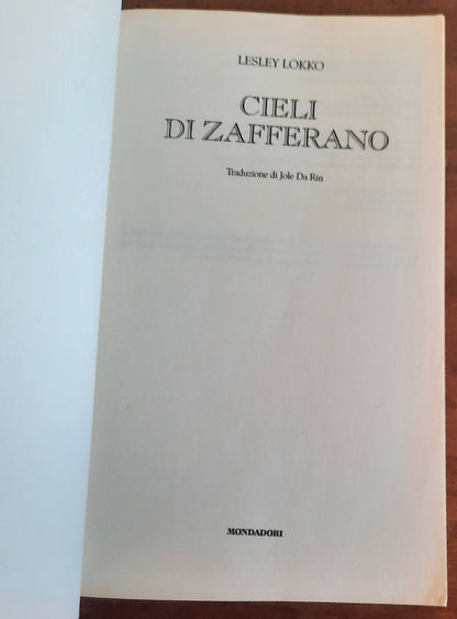 Cieli di zafferano - di Lesley Lokko - Mondadori